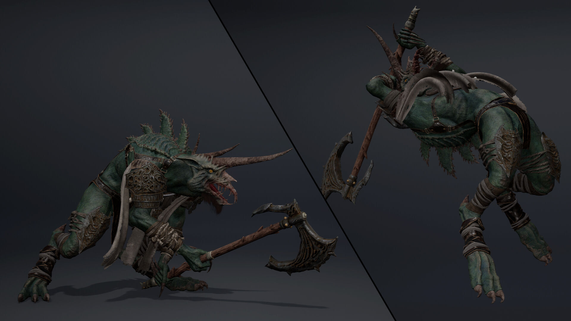 Ashen Barbarian Arm1 Low-poly 3D model_12