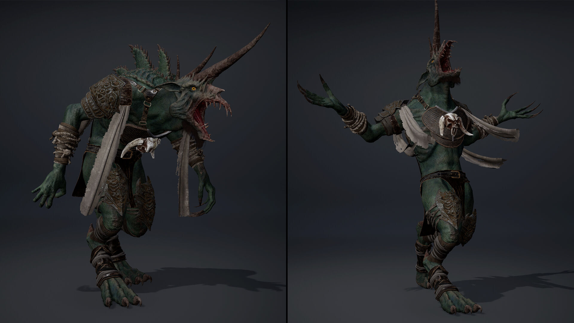 Ashen Barbarian Arm1 Low-poly 3D model_18