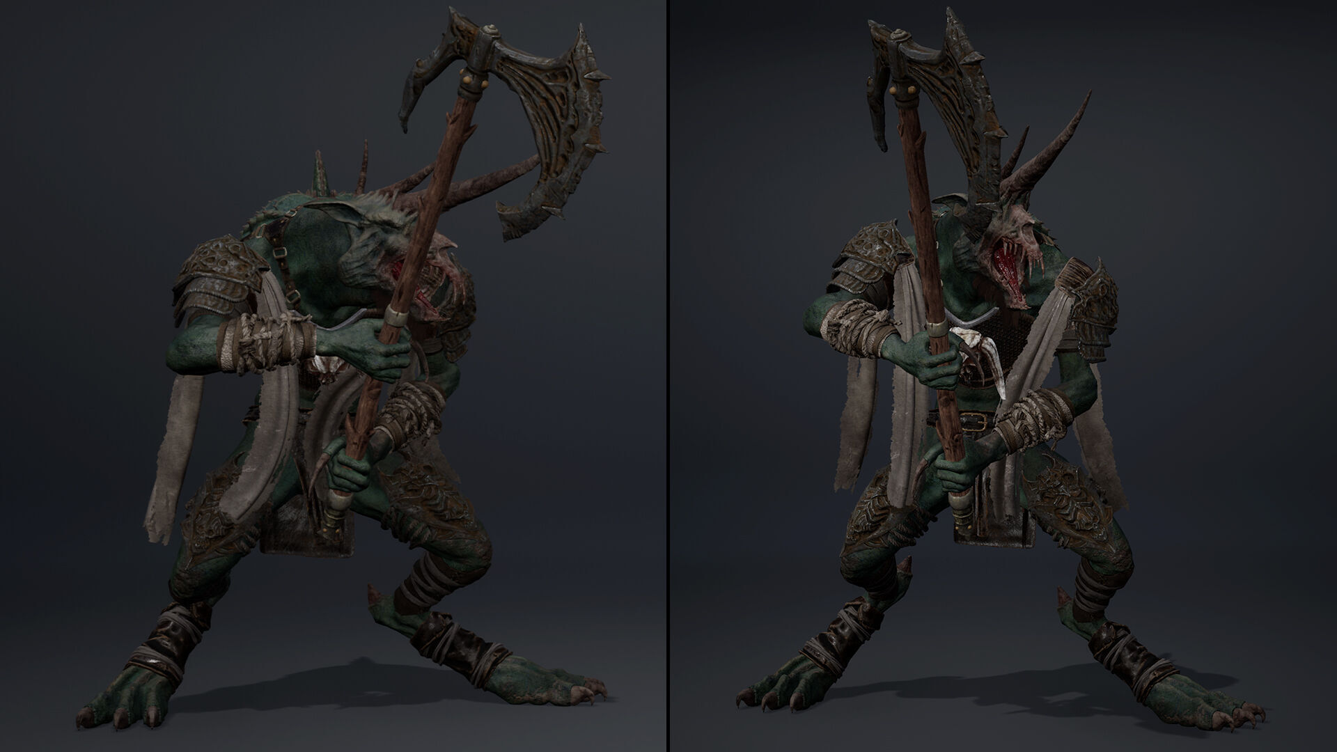 Ashen Barbarian Arm1 Low-poly 3D model_11