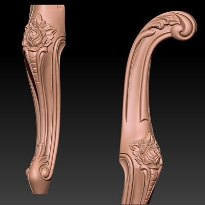 Classic Table and Chair Leg Model Kit - 036 3D print model_11