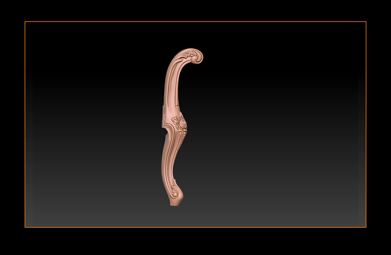 Classic Table and Chair Leg Model Kit - 036 3D print model_9