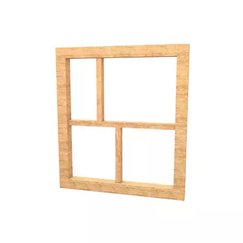 Wall Mounted Wooden Showcase v1 001