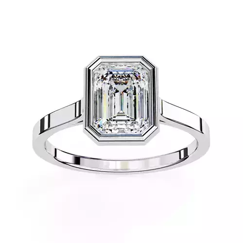 EMERALD  DIAMOND RING -CAD-080