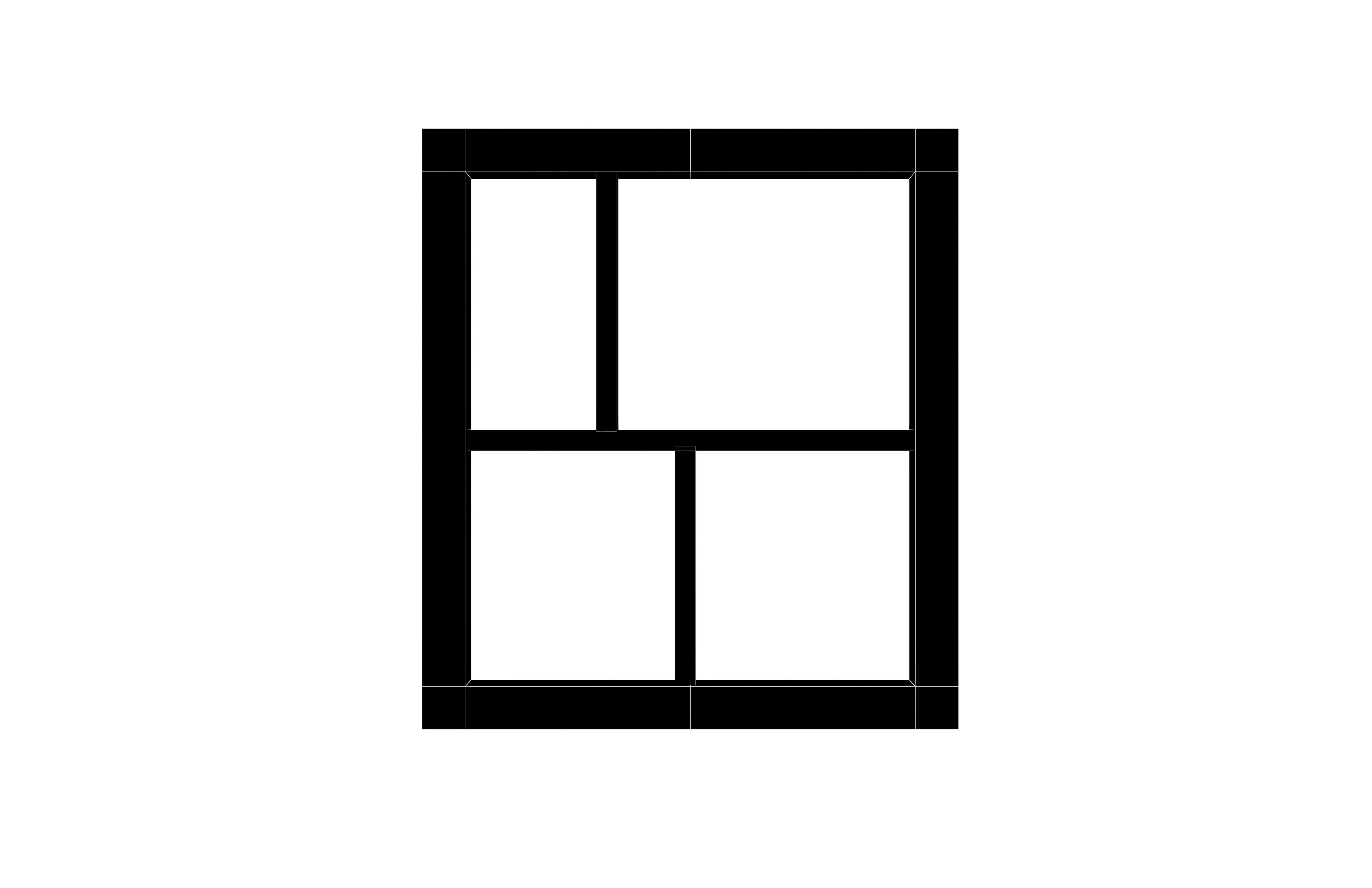 Wall Mounted Wooden Showcase v1 002 Low-poly 3D model_4