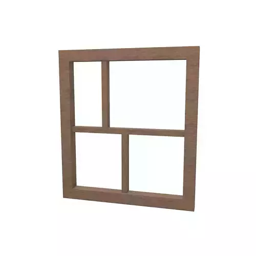 Wall Mounted Wooden Showcase v1 002
