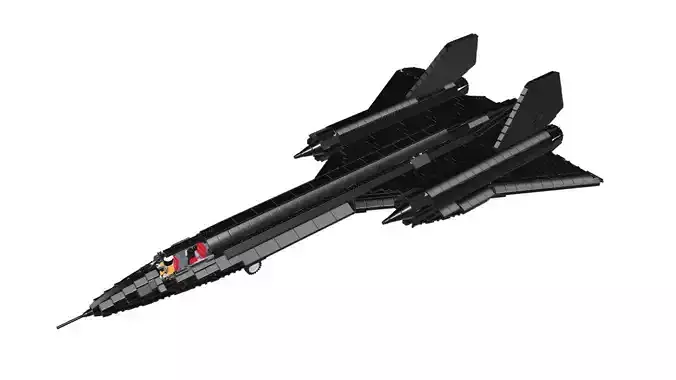MocBricks3D - Lockheed SR-71 Blackbird 3D print model