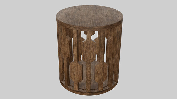 Bedside table Low-poly 3D model
