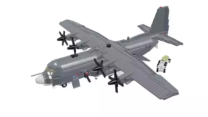 MocBricks3D - Lockheed AC-130 3D print model