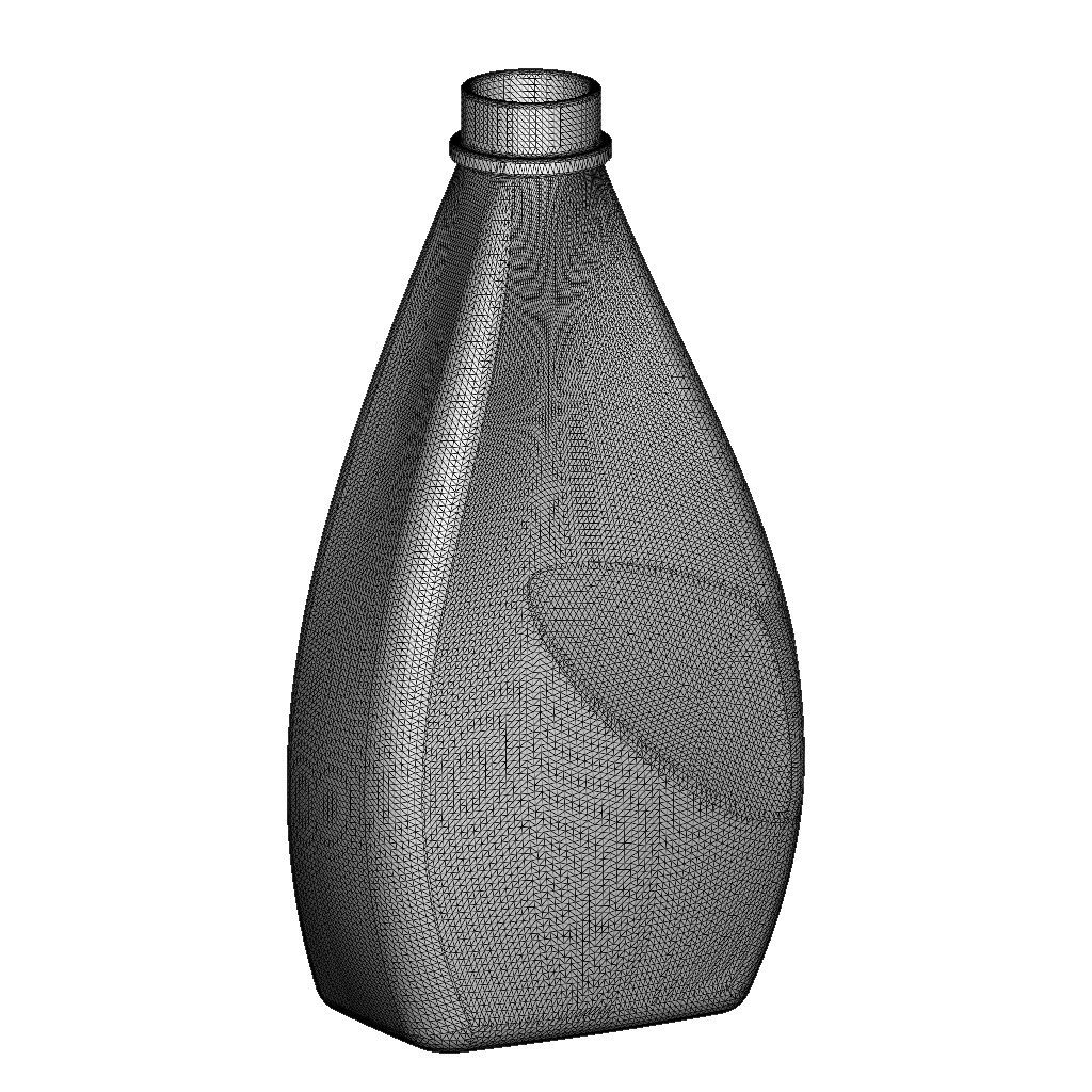 Elegant Detergent Bottle 3D print model_4