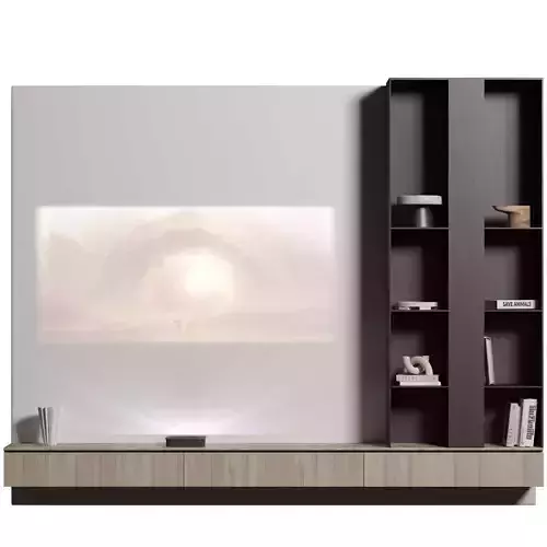 TV WALL WITH LASER PROJECT