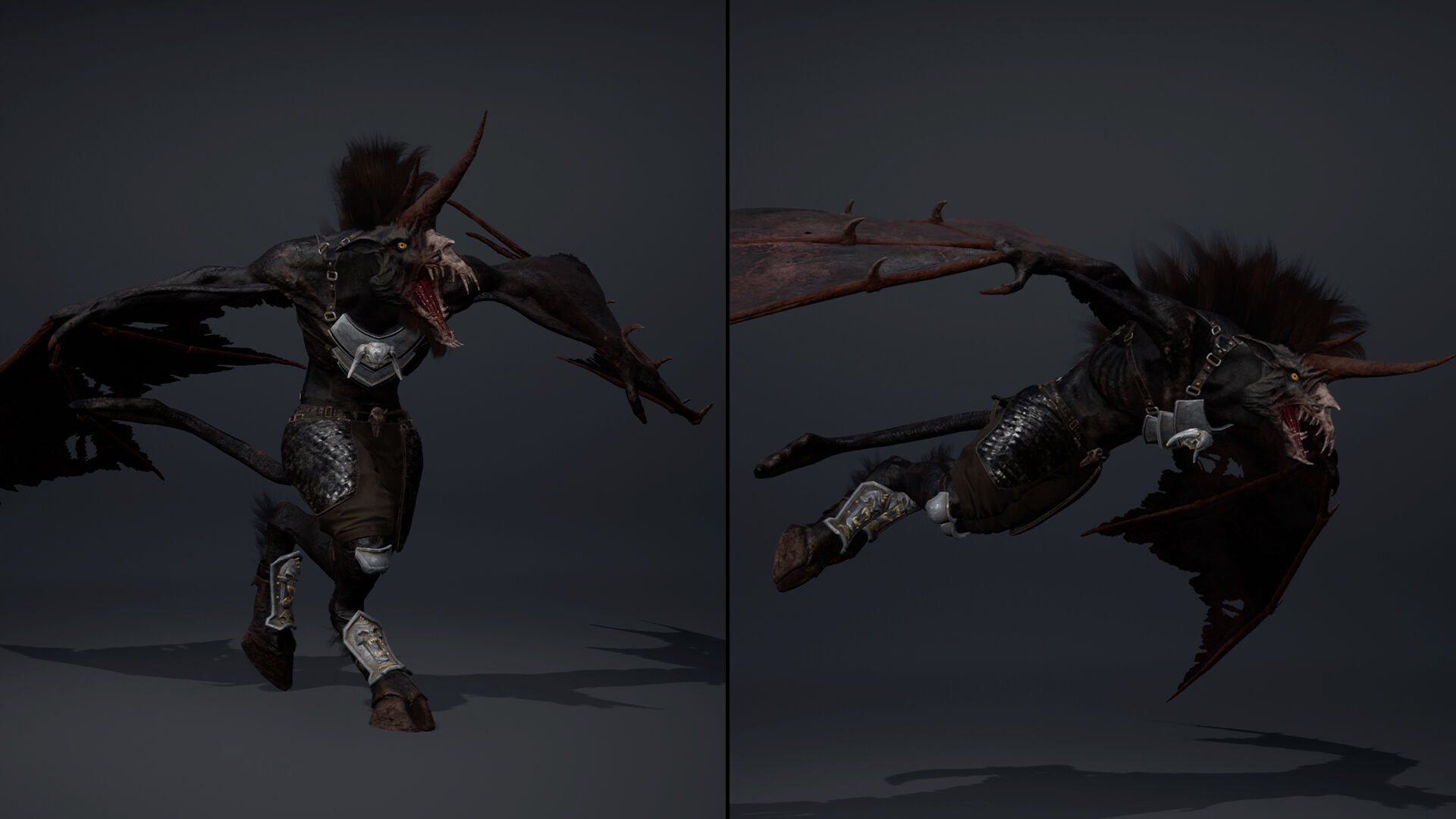 Ashen Spearman Wing1 Low-poly 3D model_7