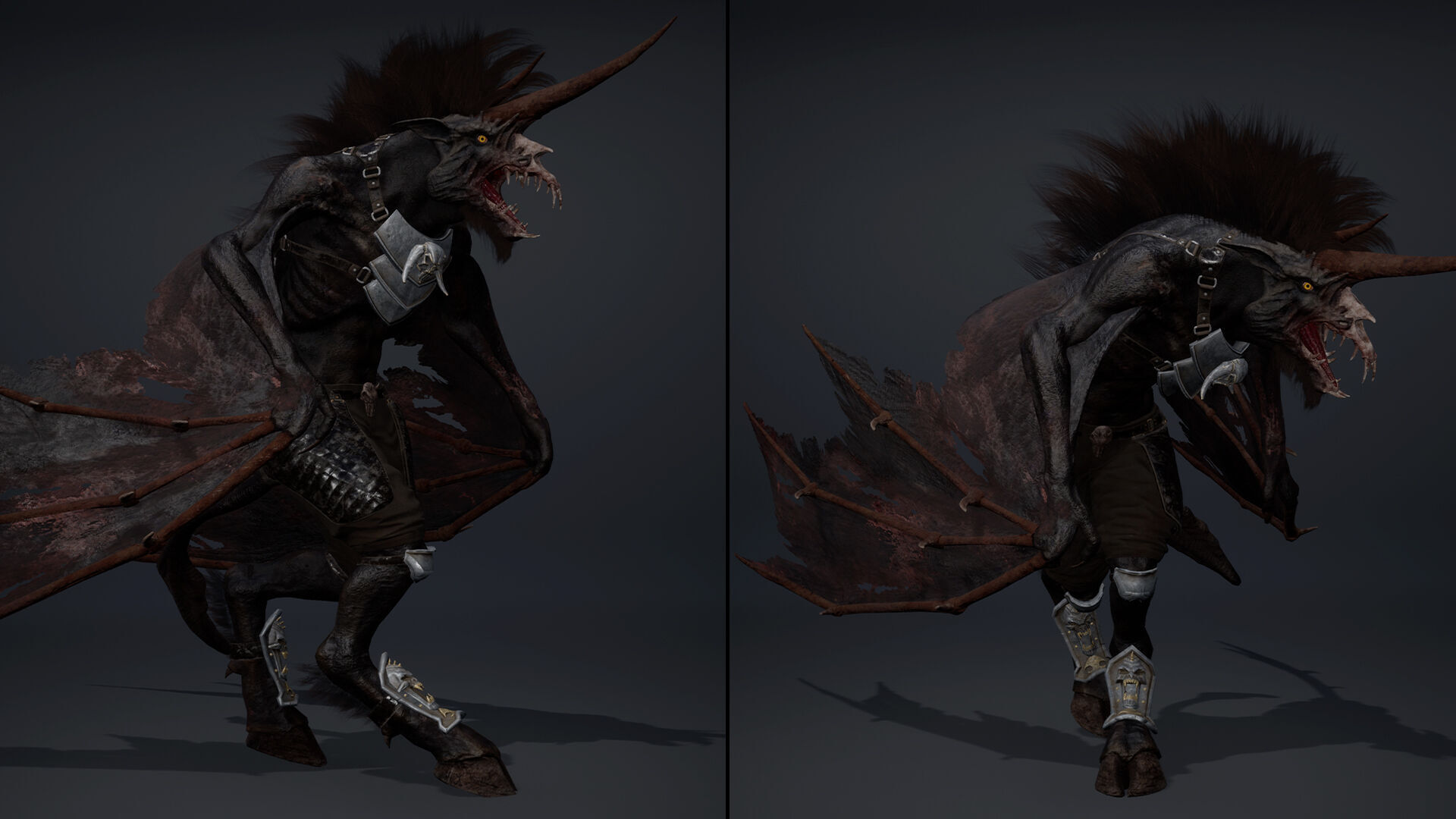 Ashen Spearman Wing1 Low-poly 3D model_12