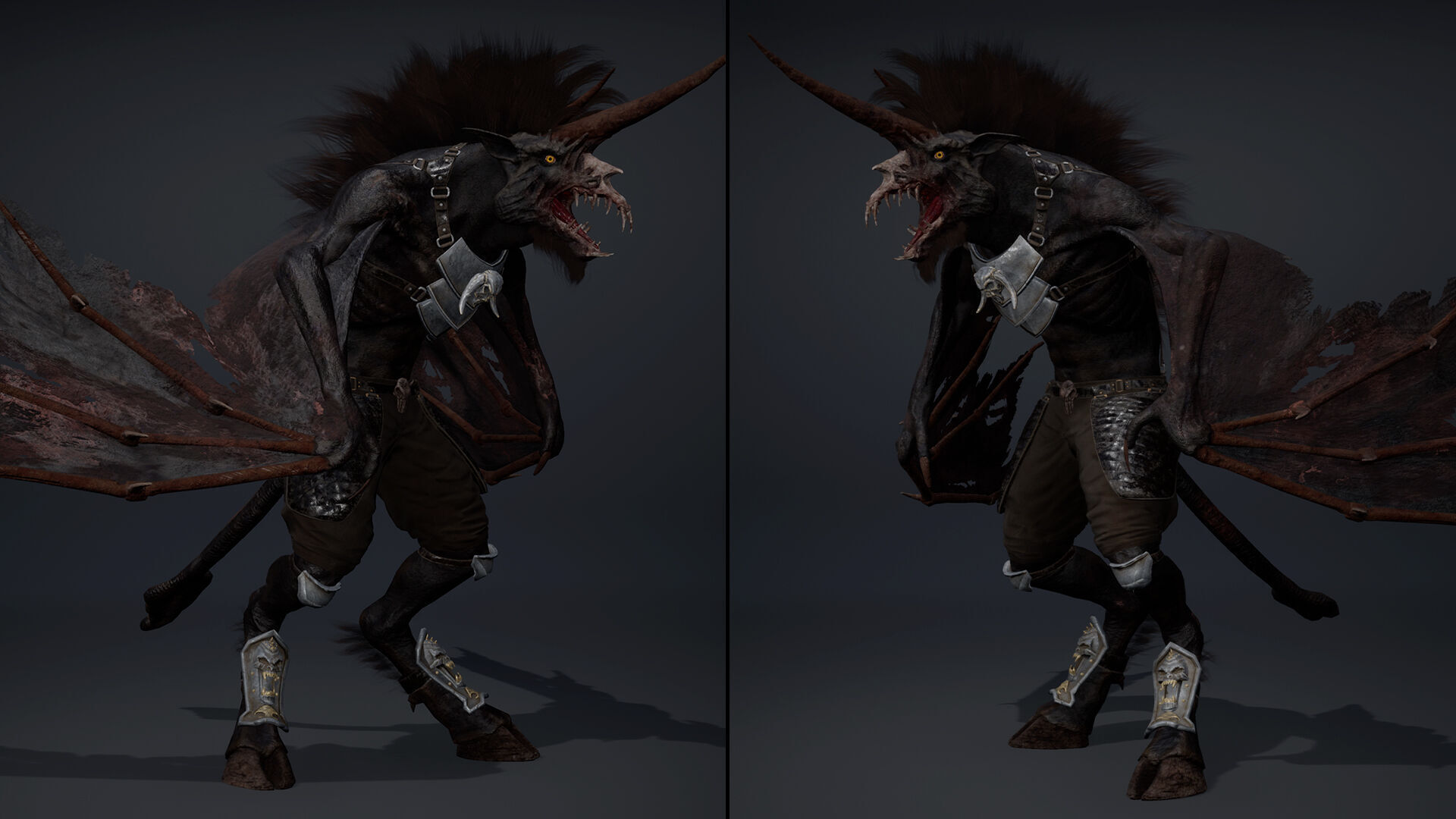 Ashen Spearman Wing1 Low-poly 3D model_10