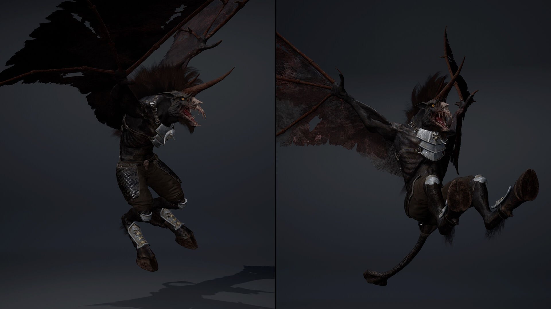 Ashen Spearman Wing1 Low-poly 3D model_6