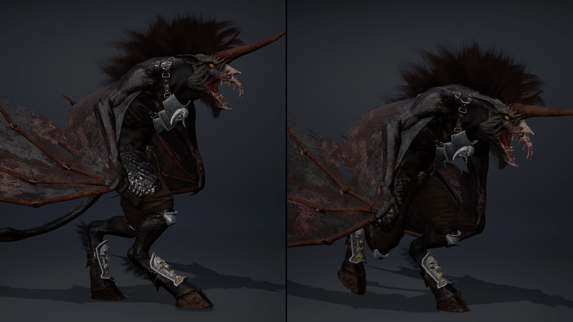 Ashen Spearman Wing1 Low-poly 3D model_13