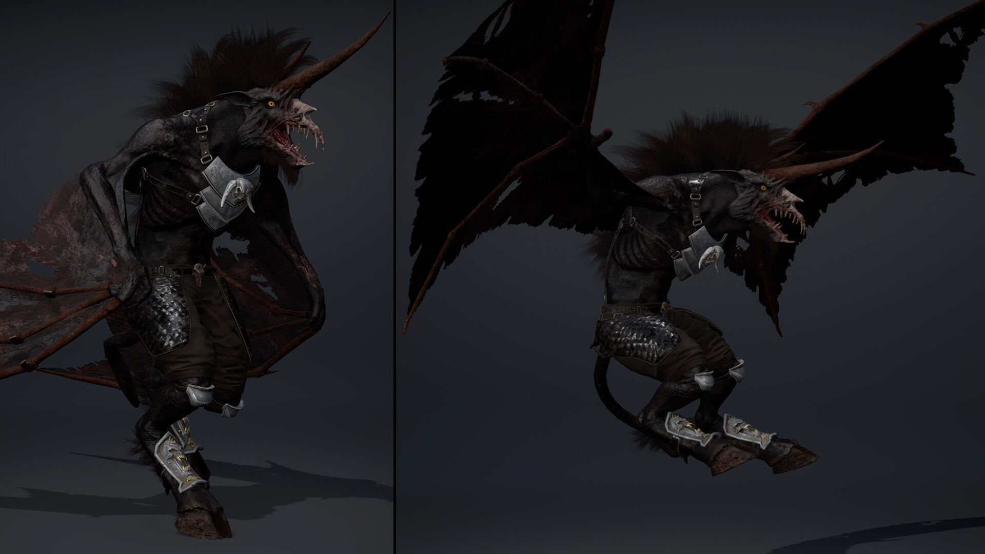 Ashen Spearman Wing1 Low-poly 3D model_14