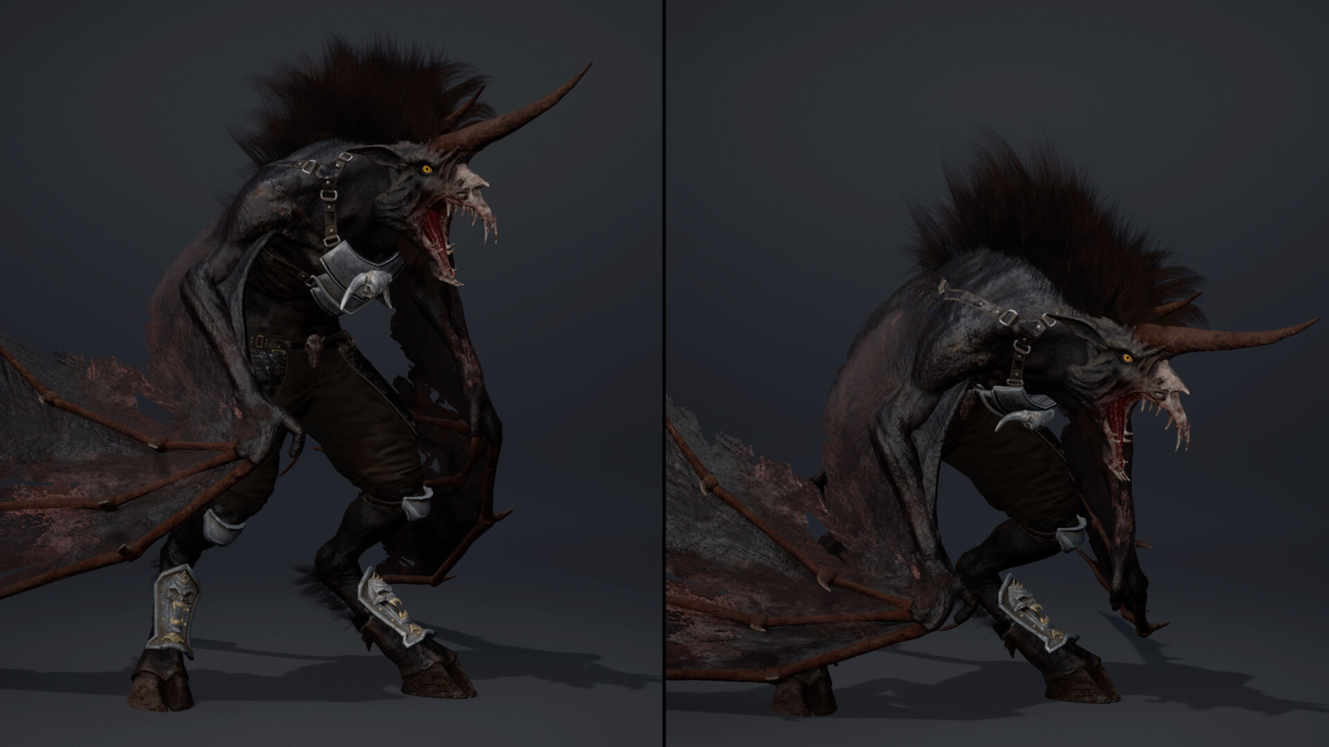 Ashen Spearman Wing1 Low-poly 3D model_8