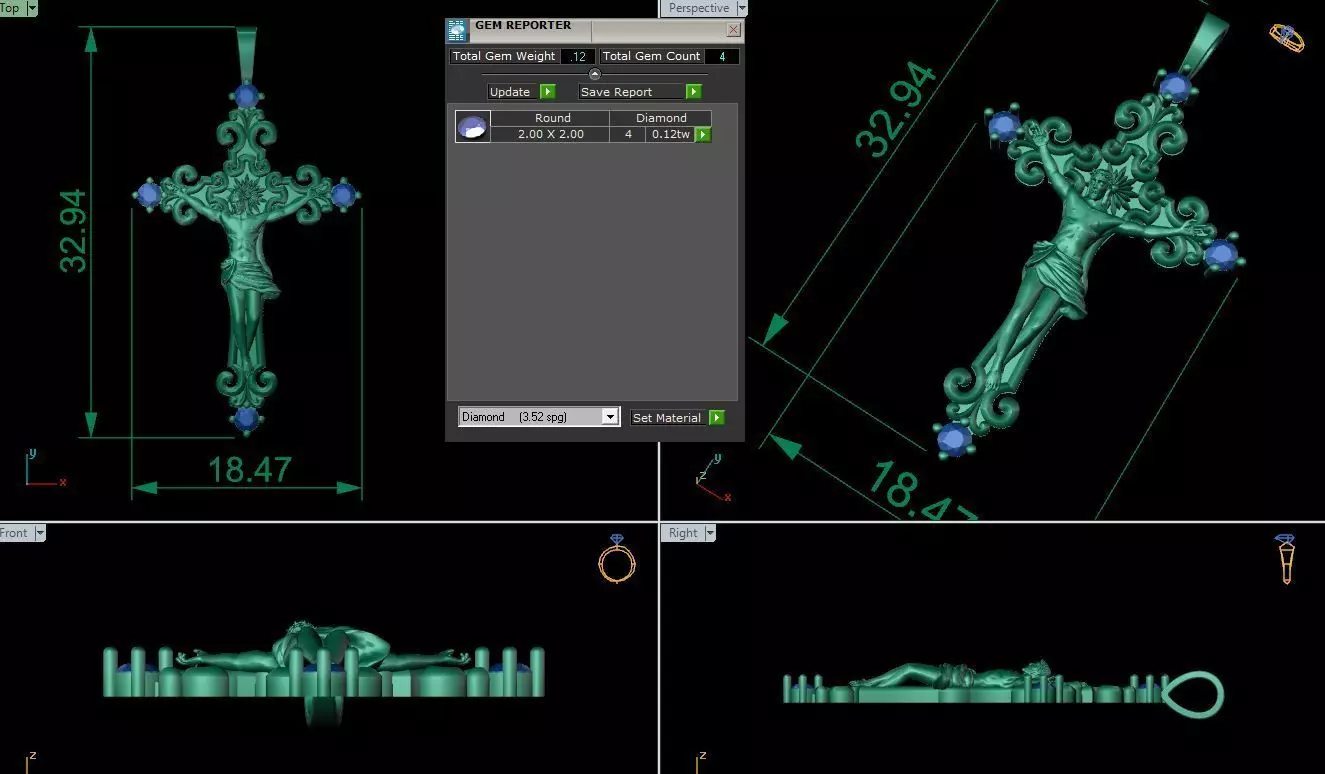 Jesus Pendents 3D print model_0