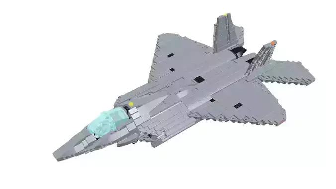 MocBricks3D - F-22 Raptor 3D print model