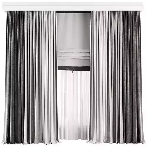Roman and Cotton Curtain