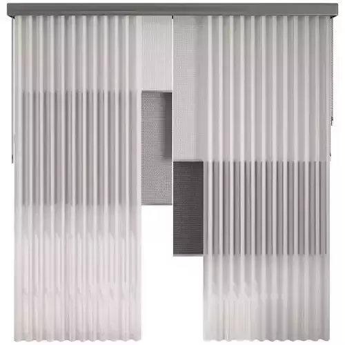 Silk and cotton curtain