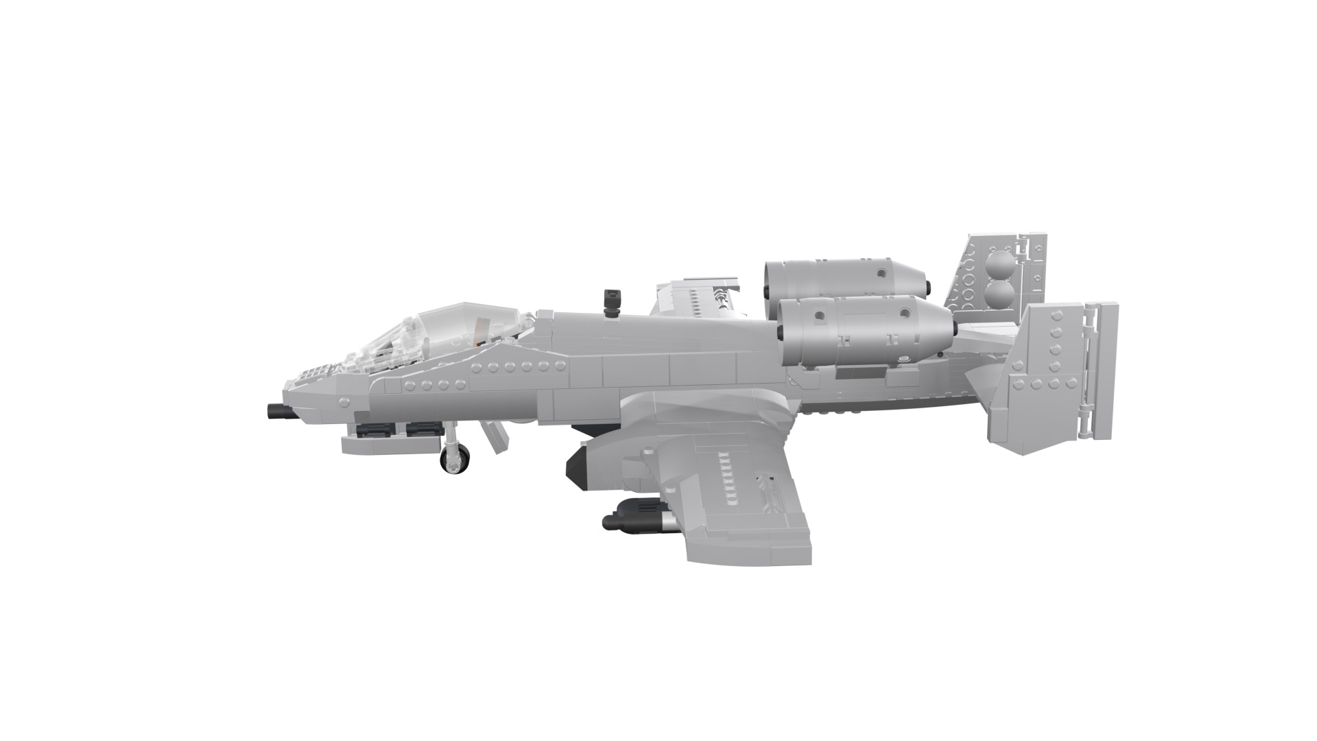 MocBricks3D - A-10 Thunderbolt II Warthog 3D print model_39