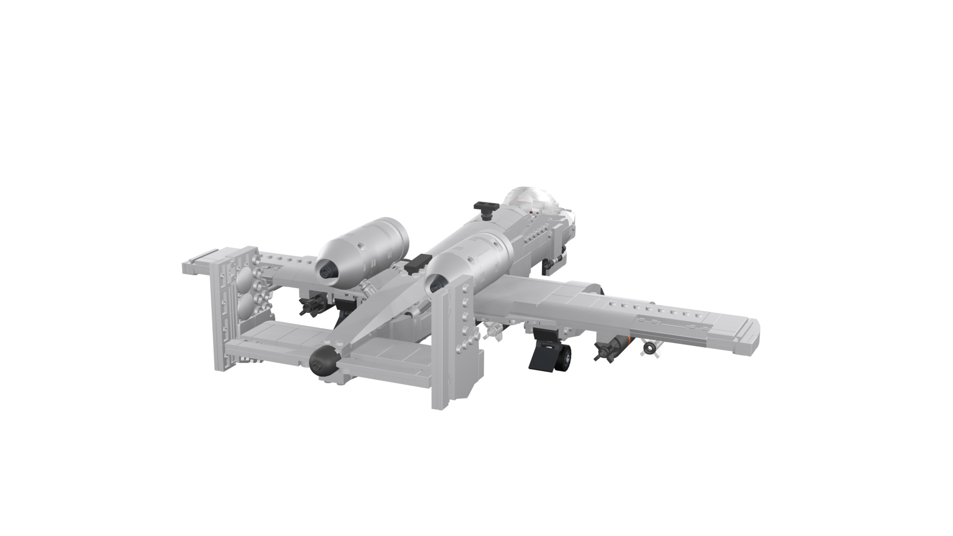 MocBricks3D - A-10 Thunderbolt II Warthog 3D print model_25