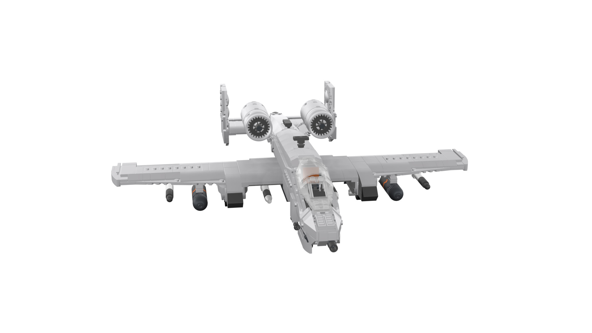 MocBricks3D - A-10 Thunderbolt II Warthog 3D print model_7
