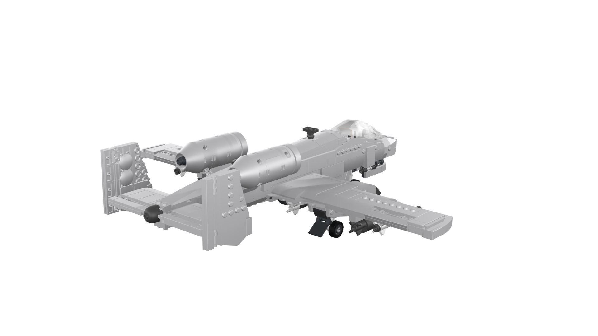 MocBricks3D - A-10 Thunderbolt II Warthog 3D print model_23