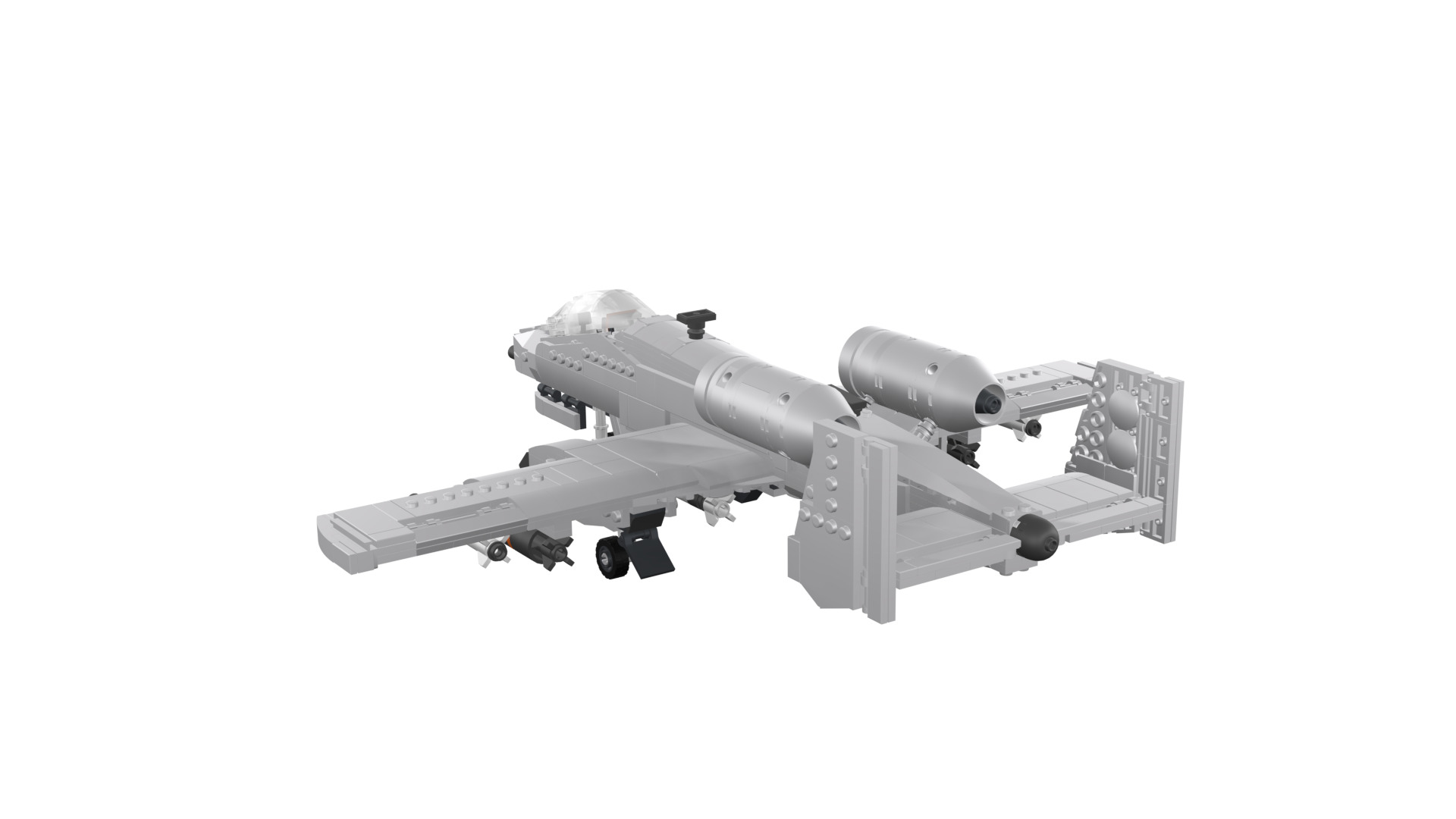 MocBricks3D - A-10 Thunderbolt II Warthog 3D print model_32