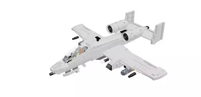 MocBricks3D - A-10 Thunderbolt II Warthog
