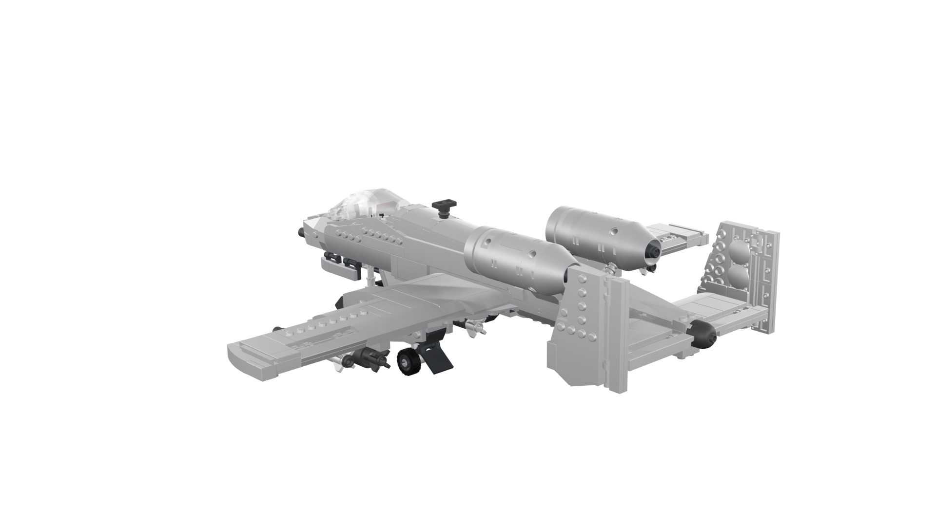 MocBricks3D - A-10 Thunderbolt II Warthog 3D print model_33