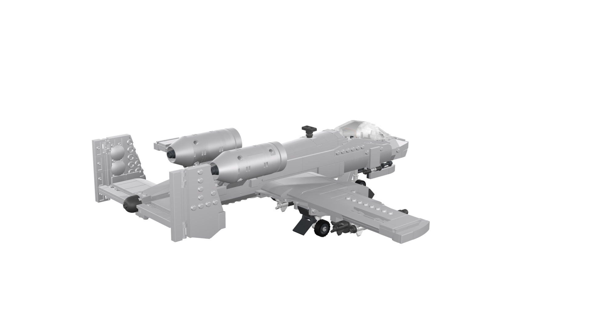 MocBricks3D - A-10 Thunderbolt II Warthog 3D print model_22