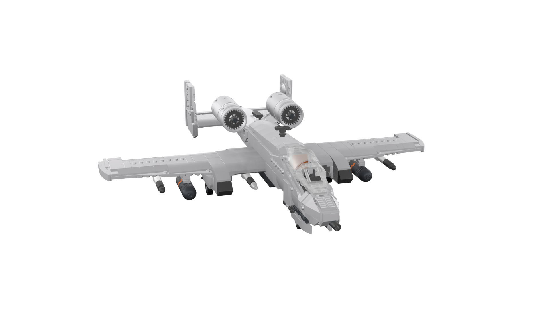 MocBricks3D - A-10 Thunderbolt II Warthog 3D print model_8