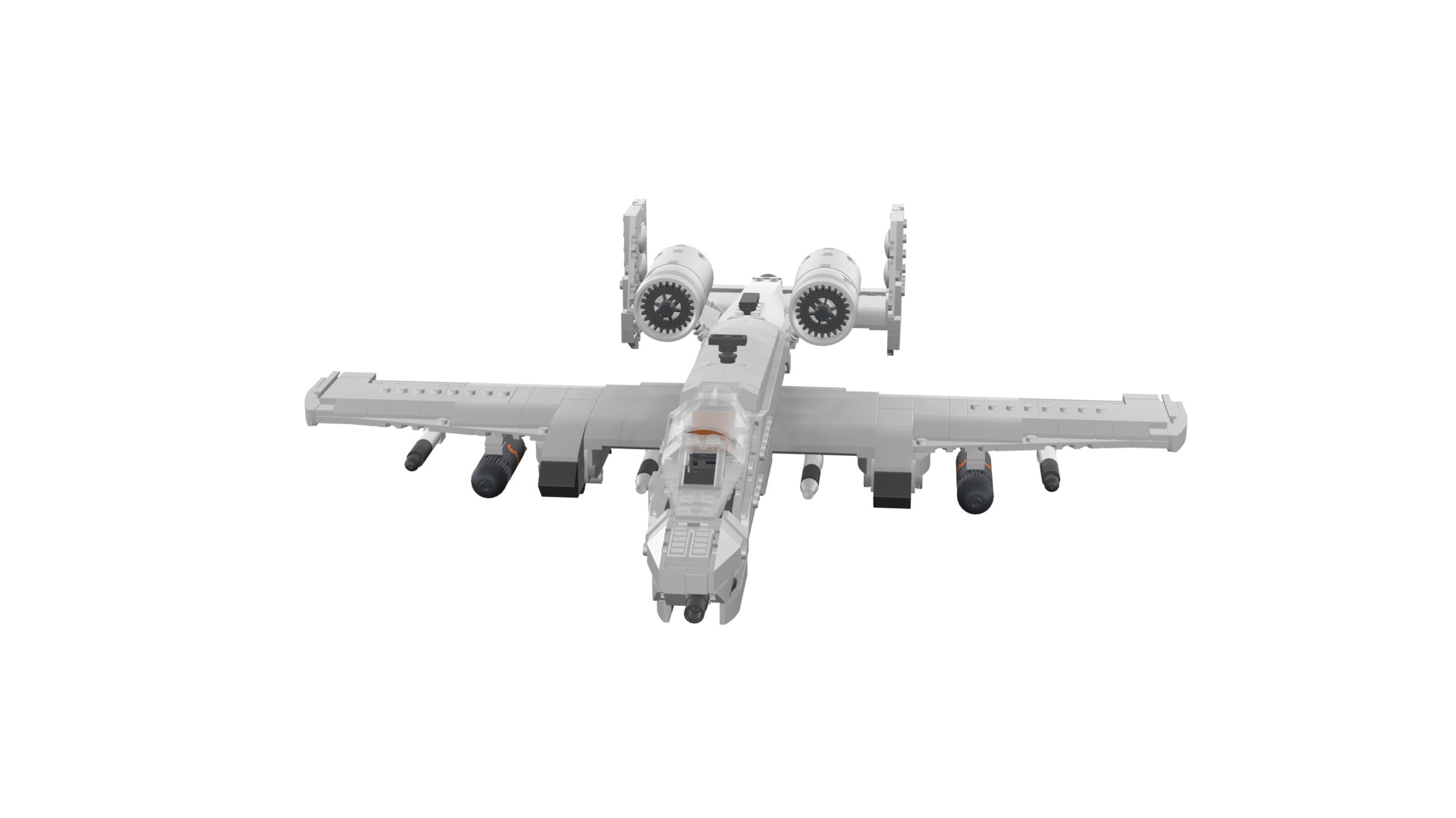 MocBricks3D - A-10 Thunderbolt II Warthog 3D print model_49