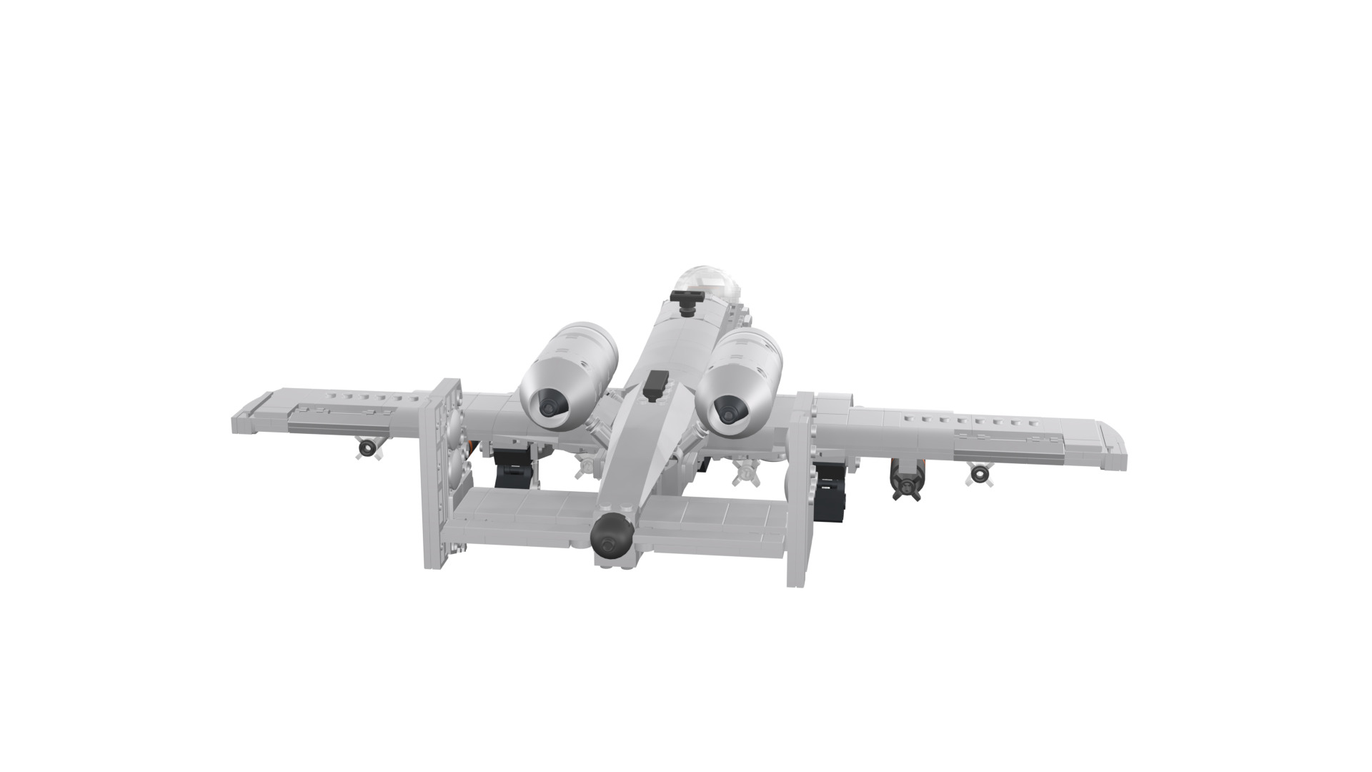 MocBricks3D - A-10 Thunderbolt II Warthog 3D print model_27