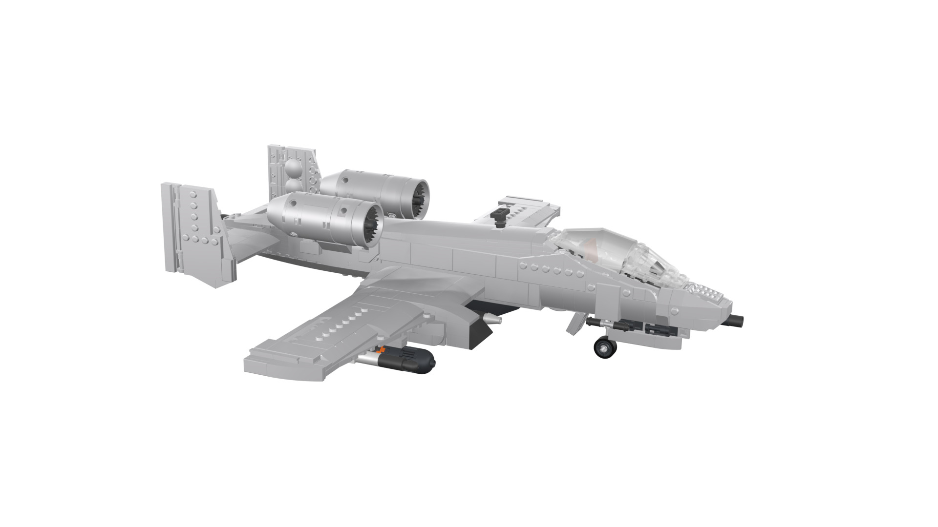 MocBricks3D - A-10 Thunderbolt II Warthog 3D print model_14