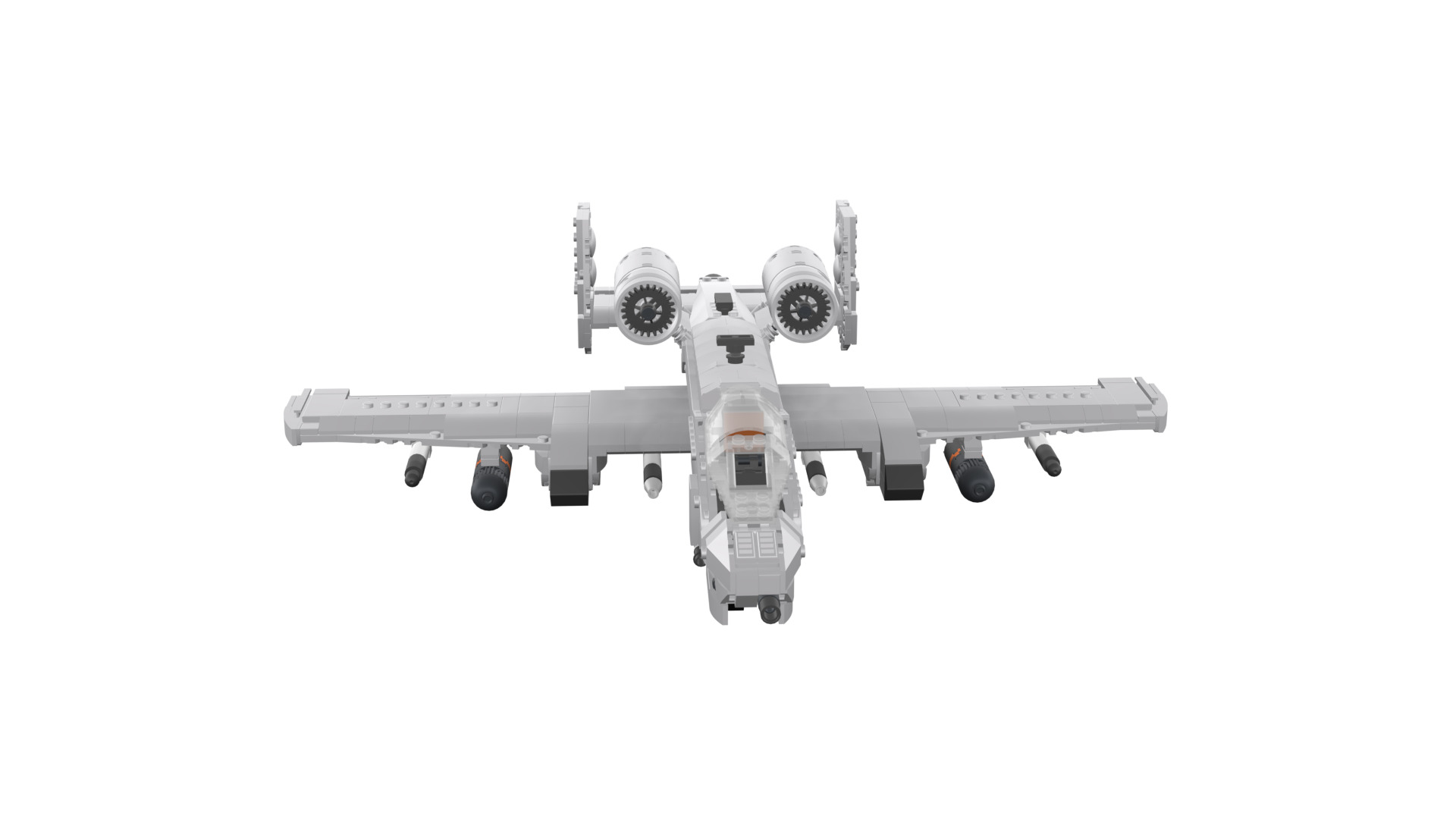 MocBricks3D - A-10 Thunderbolt II Warthog 3D print model_50
