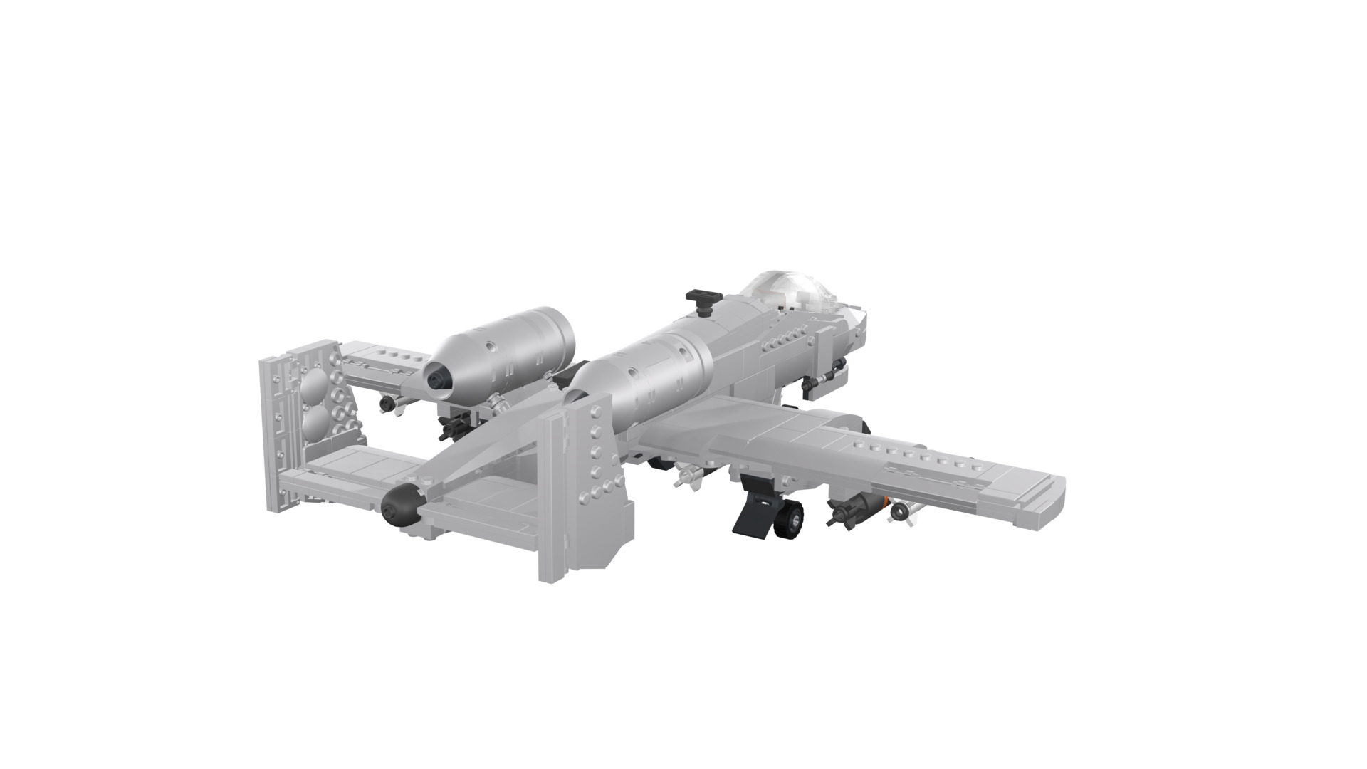 MocBricks3D - A-10 Thunderbolt II Warthog 3D print model_24