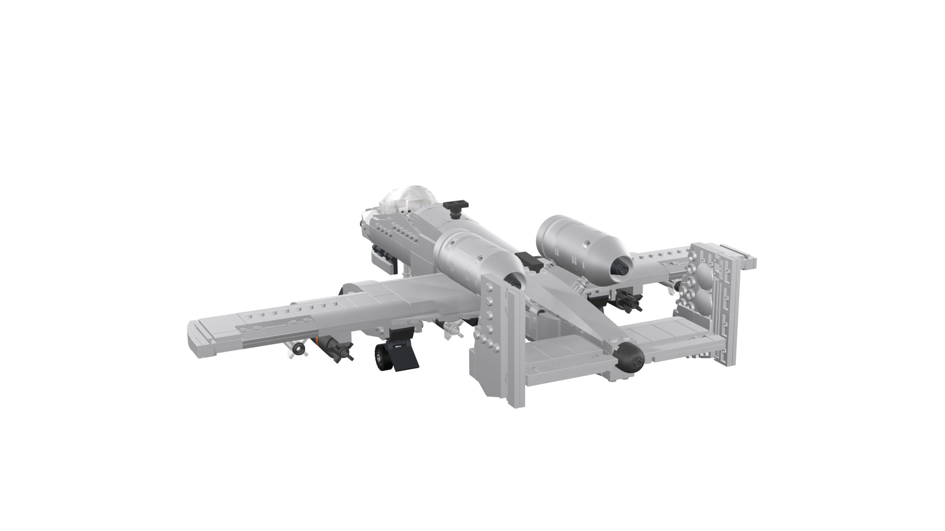 MocBricks3D - A-10 Thunderbolt II Warthog 3D print model_31