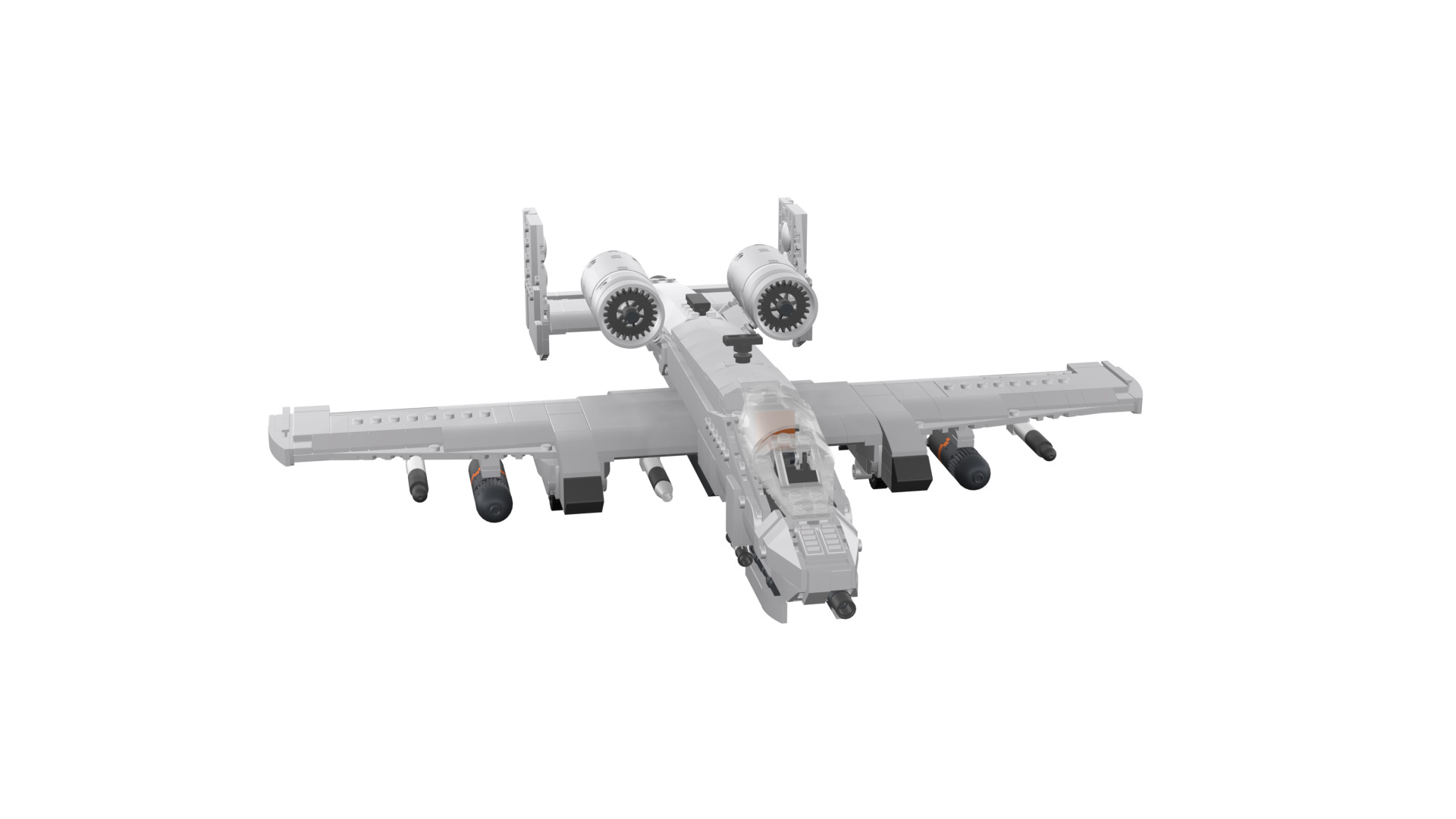 MocBricks3D - A-10 Thunderbolt II Warthog 3D print model_51