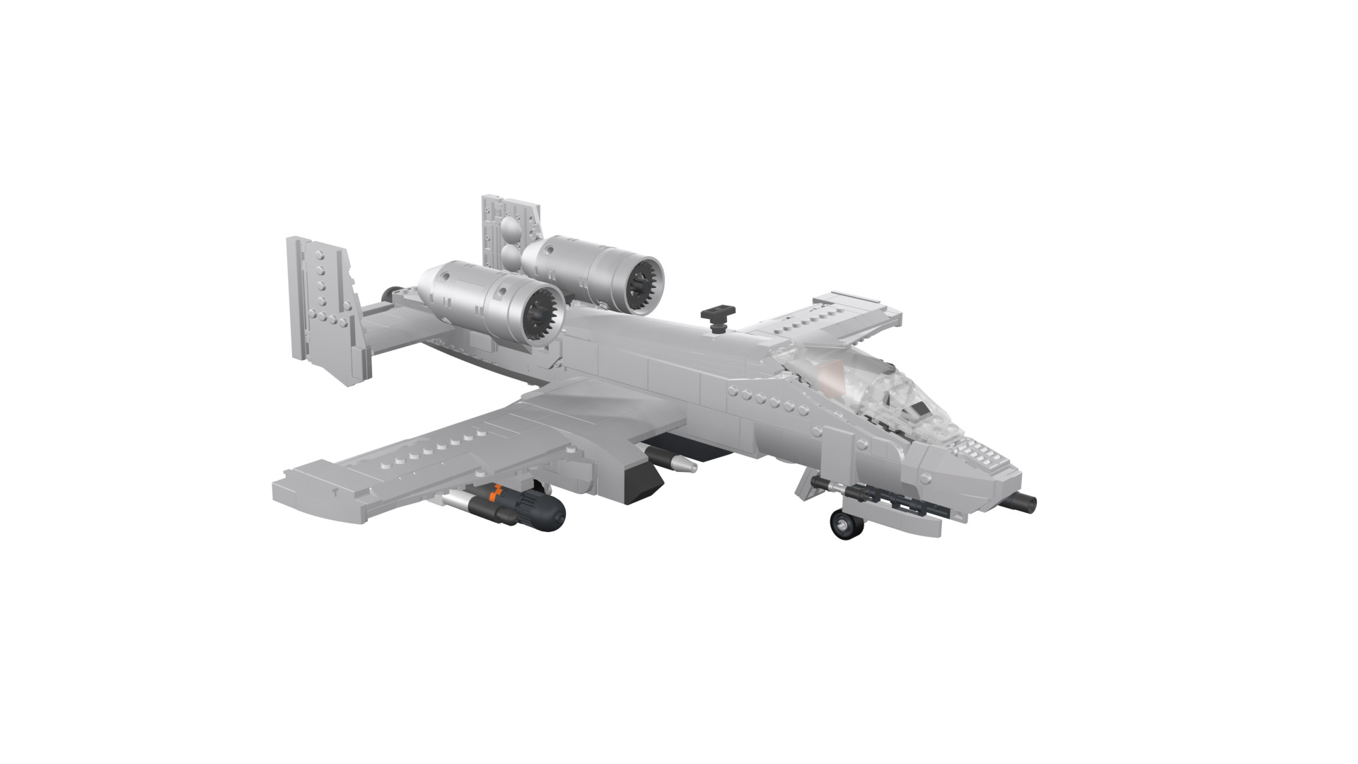 MocBricks3D - A-10 Thunderbolt II Warthog 3D print model_12