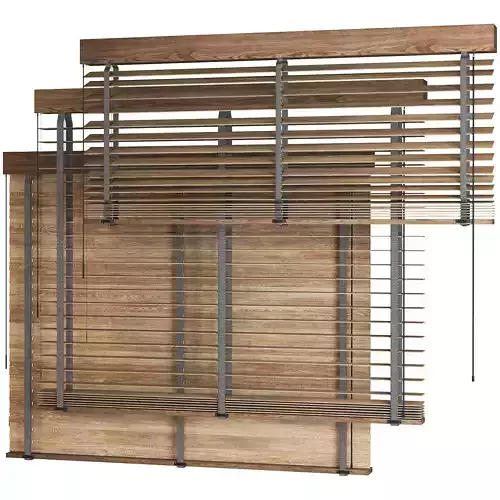 Wooden Blinds Set