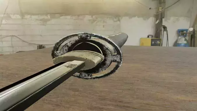 Katana Free low-poly 3D model