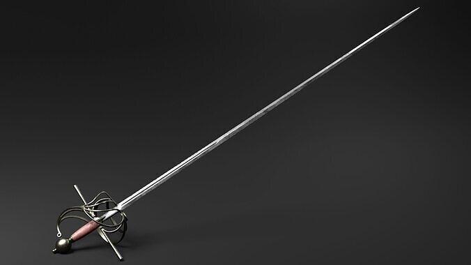 RAPIER SWORD Low-poly 3D model