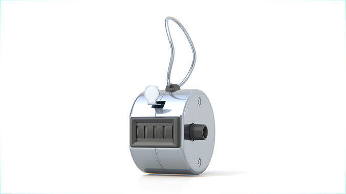 Hand Tally Counter Low-poly 3D model