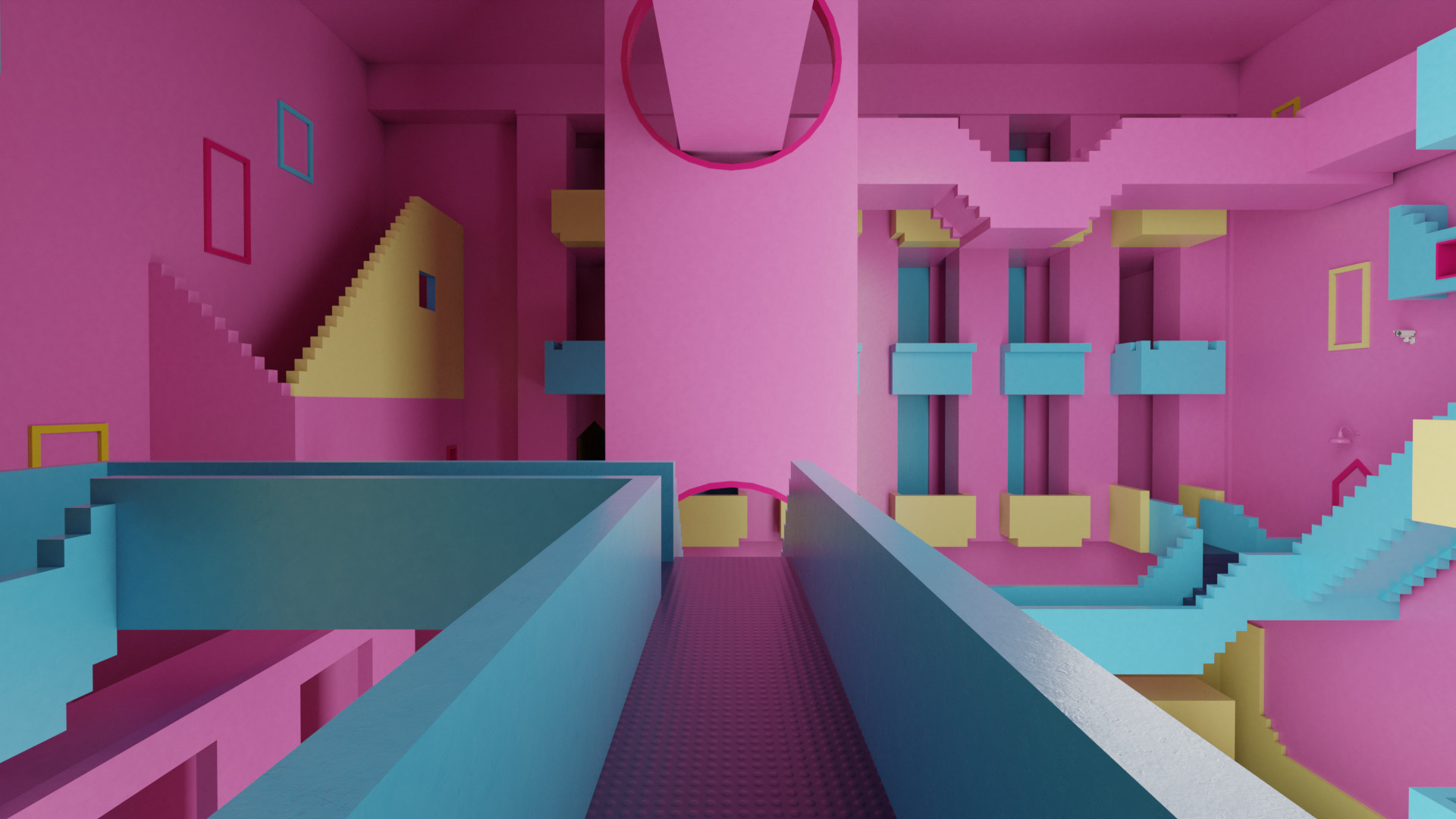 Squid Game Stairs 3D model_7