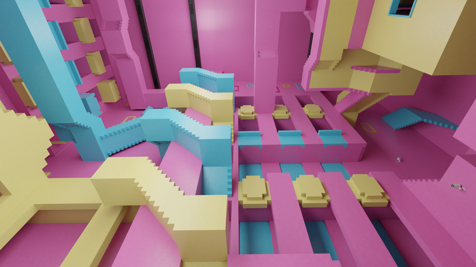 Squid Game Stairs 3D model_5
