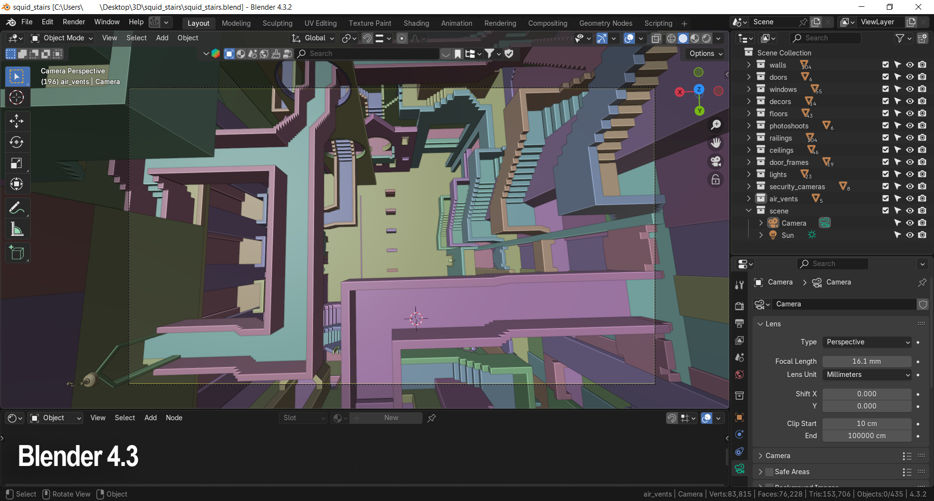 Squid Game Stairs 3D model_24