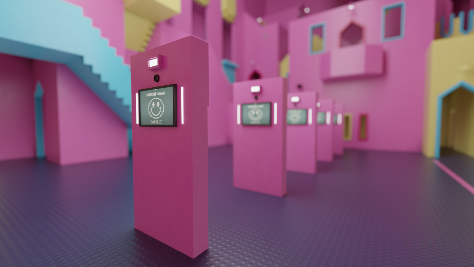 Squid Game Stairs 3D model_15